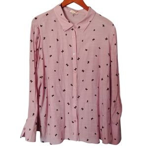 Perch By Blue Pepper Butterfly Blouse Long Sleeve
